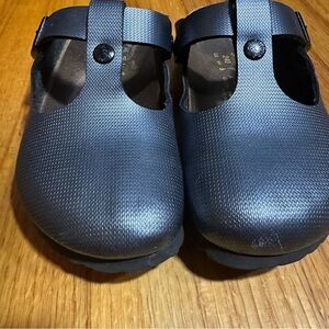 Birkenstock Womens Papillio Bern Clogs Metallic Gray Birko Flor Size 37 US L6